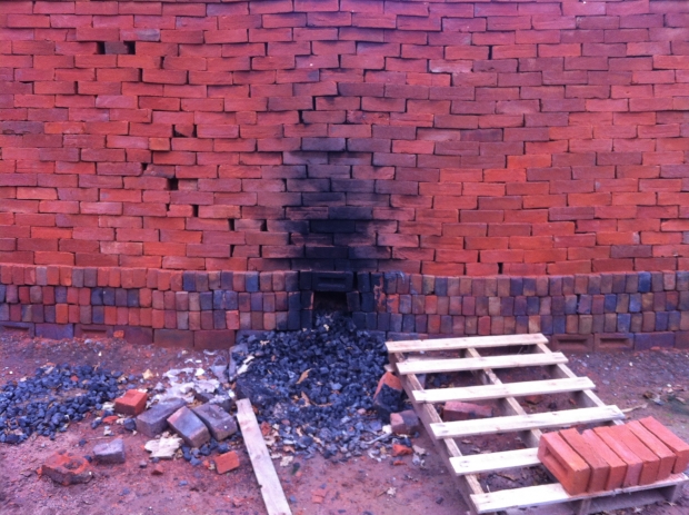 Traditional Brick Clamp Firing