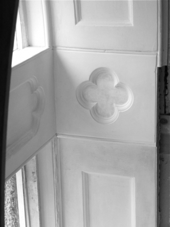 Completed plaster panel mouldings