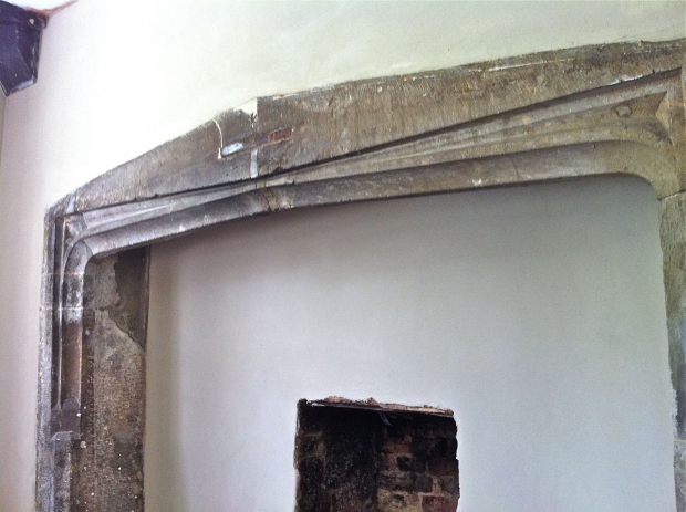 Repaied and Lime Plastered Fire Place