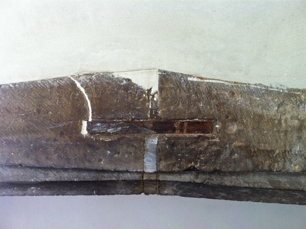 Repaied and Lime Plastered Fire Place