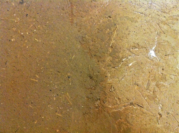 Matching 15th C clay plaster  